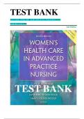 TEST BANK FOR WOMEN'S HEALTH CARE IN ADVANCED PRACTICE NURSING  IVY M&period; ALEXANDER