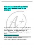 ACLS Post Test 2024-2025 QUESTIONS  WITH 100&percnt; VERIFIED ANSWERS AND   GRADED A&plus; 