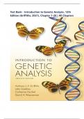 Test Bank - Introduction to Genetic Analysis&comma; 12th Edition &lpar;Griffiths&comma; 2021&rpar;&comma; Chapter 1-20 &vert; All Chapters&comma; Updated Newest Version
