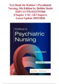 Test Bank for Keltner&rsquo;s Psychiatric Nursing&comma; 9th Edition by Debbie Steele &vert;Chapter 1-36 &vert; All Chapters &comma; 100&percnt; VERIFIED A&plus; ISBN-13 978-0323791960