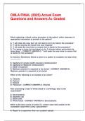 CMLA FINAL &lpar;2025&rpar; Actual Exam Questions and Answers A&plus; Graded