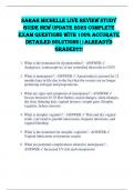 SARAH MICHELLE LIVE REVIEW STUDY GUIDE NEW UPDATE 2025 COMPLETE EXAM QUESTIONS WITH 100&percnt; ACCURATE DETAILED SOLUTIONS&vert;&vert;ALREADY GRADED