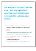 Compilation Bundle For NSG 1600 HEALTH ASSESSMENT EXAMS QUESTIONS AND CORRECT ANSWERS &lpar;VERIFIED ANSWERS&rpar; PLUS RATIONALES 2025 GALEN COLLEGE OF NURSING