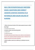 Compilation Bundle For NSG 1700 PATHOPHYSIOLOGY FINAL EXAMS QUESTIONS AND CORRECT ANSWERS &lpar;VERIFIED ANSWERS&rpar; PLUS RATIONALES 2025 GALEN COLLEGE OF NURSING
