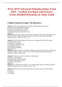 WGU D115 Advanced Pathophysiology Exam 2025 &ndash; Verified Test Bank with Practice Exam&comma; Detailed Rationales & Study Guide