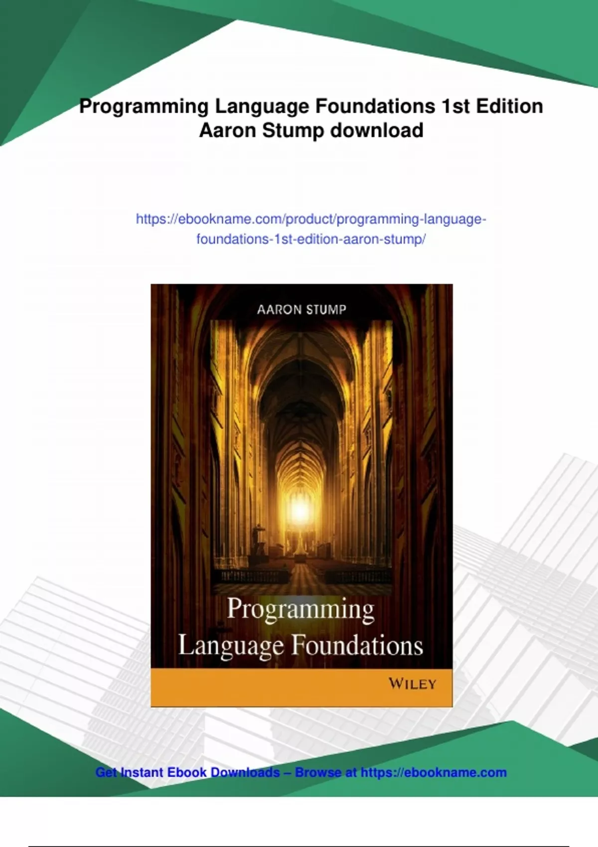 Summary Programming Language Foundations 1st Edition Aaron Stump ...