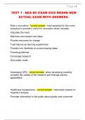 TEST 1 - NEA BC EXAM 2025 BRAND NEW  ACTUAL EXAM WITH ANSWERS&period;