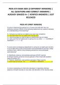 PEDS ATI EXAM 2025 &lpar;2 DIFFERENT VERSIONS&rpar; &vert; ALL QUESTIONS AND CORRECT ANSWERS &vert; ALREADY GRADED A&plus; &vert; VERIFIED ANSWERS &vert; JUST RELEASED