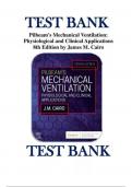 Test Bank for Pilbeam's Mechanical Ventilation- Physiological and Clinical Applications 8th Edition by James M&period; Cairo&comma; All 23 Chapters 9780323871648 Complete Guide A&plus;