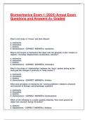 Biomechanics Exam 1 &lpar;2025&rpar; Actual Exam Questions and Answers A&plus; Graded
