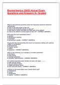 Biomechanics &lpar;2025&rpar; Actual Exam Questions and Answers A&plus; Graded&period;