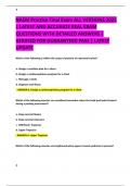 NASM Practice Final Exam ALL VERSIONS 2025  &vert; LATEST AND ACCURATE REAL EXAM  QUESTIONS WITH DETAILED ANSWERS &vert;  VERIFIED FOR GUARANTEED PASS &vert; LATEST UPDATE  