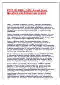 PSYC290 FINAL &lpar;2025&rpar; Actual Exam Questions and Answers A&plus; Graded&period;