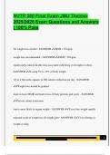 NUTR 280 Final Exam JMU Theimer  2025&sol;2026 Exam Questions and Answers  &vert; 100&percnt; Pass