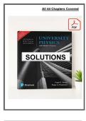 Solutions Manual for University Physics with Modern Physics &vert; 15th Edition SI Units &lpar;2019&rpar; &vert; Young &vert; Covers All 44 Chapters