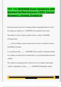 PSY 130 2025&sol;2026 Exam Questions with  Detailed Verified Answers &lpar;100&percnt; Correct  Answers&rpar; &vert; Already Graded A&plus;