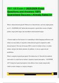 PSY 130 Exam 2 2025&sol;2026 Exam  Questions and Answers 100&percnt;  Guaranteed Success &vert; Already Rated A&plus;