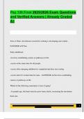Psy 130 Final 2025&sol;2026 Exam Questions  and Verified Answers &vert; Already Graded  A&plus; 
