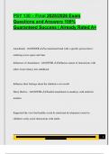 PSY 130 EXAM PACKAGE DEAL QUESTIONS AND VERIFIED DETAILED ANSWERS &vert; 100&percnt; GUARANTEED PASS &vert; ALREADY GRADED A&plus;