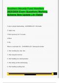 Southern Nevada Food Handlers  2025&sol;2026 Exam Questions Marking  Scheme New Update &vert; A&plus; Rated