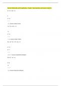 Discrete Mathematics and Its Applications - Chapter 1 Exam Questions and Answers Graded A&plus;