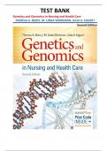 TEST BANK for Genetics and Genomics in Nursing and Health Care&comma; 2nd Edition by Beery&comma; Workman&comma; and Eggert &vert;all chapters&vert;