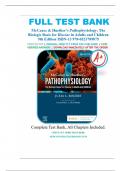 Test Bank For McCance & Huether&rsquo;s Pathophysiology The Biologic Basis for Disease in Adults and Children 9th Edition By Julia Rogers&comma; All Chapters 1 &ndash; 50&comma; A&plus; guide&period;