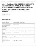 Astro 1 Final Exam PSU 2025 COMPREHENSIVE EXAM QUESTIONS &vert;FREQUENTLY TESTED QUESTIONS &vert;RECENTLY TESTING REAL EXAM QUESTIONS&vert;VERIFIED SOLUTIONS &lpar;100&percnt; CORRECT&rpar;