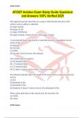 AFOQT Aviation Exam Study Guide Questions and Answers 100&percnt; Verified 2025