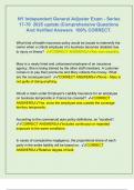 NY Independent General Adjuster Exam - Series 17-70  2025 update &vert;Comprehensive Questions And Verified Answers  100&percnt; CORRECT&period;