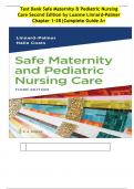 Test Bank Safe Maternity & Pediatric Nursing Care Second Edition by Luanne Linnard-Palmer Chapter 1-38&vert;Complete Guide A&plus;