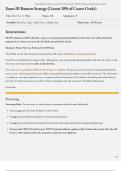 Exam III Business Strategy &lpar;Counts 20&percnt; of Course Grade&rpar;&colon; MGT 8803 Business Fundamentals for Analytics