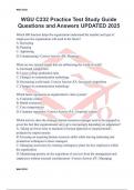 WGU C232 Practice Test Study Guide Questions and Answers UPDATED 2025