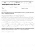 MGT 8803 Business Fundamentals for Analytics Exams I&comma; II&comma; III and V Bundle 