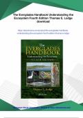 The Everglades Handbook Understanding the Ecosystem Fourth Edition Thomas E&period; Lodge - Digital Download