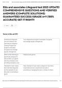 Ellis and associates Lifeguard test 2025 UPDATE&vert; COMPREHENSIVE QUESTIONS AND VERIFIED ANSWERS &lpar;COMPLETE SOLUTIONS&rpar; GUARANTEED SUCCESS &vert;GRADE A&plus;&excl;&excl; &lpar;100&percnt; ACCURATE&rpar; GET IT RIGHT&excl;&excl;