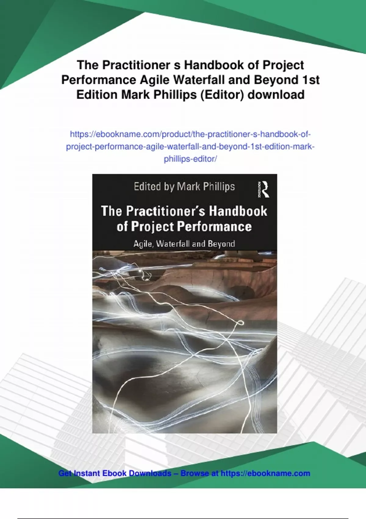 Summary The Practitioner s Handbook of Project Performance Agile ...