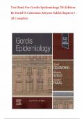 Test Bank For Gordis Epidemiology 7th Edition By David D Celentano&semi; Moyses SzkloChapters 1 - 20 Complete&period;pdfTest Bank For Gordis Epidemiology 7th Edition By David D Celentano&semi; Moyses SzkloChapters 1 - 20 Complete&period;pdf