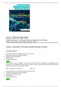 TEST BANK For Health Informatics&colon; An Interprofessional Approach 3rd Edition By Lynda R&period; Hardy &vert;All Chapters &lpar;1-33&rpar;&vert; Latest A&plus;