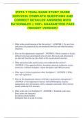 IFSTA 7 FINAL EXAM STUDY GUIDE  2025/2026 COMPLETE QUESTIONS AND  CORRECT DETAILED ANSWERS WITH  RATIONALES || 100% GUARANTEED PASS  <RECENT VERSION> 