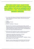 HESI MED SURG FINAL EXAM STUDY  GUIDE 2025&sol;2026 COMPLETE QUESTIONS  AND CORRECT DETAILED ANSWERS WITH  RATIONALES &vert;&vert; 100&percnt; GUARANTEED PASS  <RECENT VERSION> 