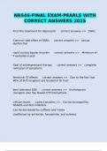 NR546-FINAL EXAM-PEARLS WITH CORRECT ANSWERS 2025