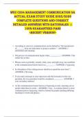 WGU C204 Management Communication OA  ACTUAL EXAM STUDY GUIDE 2025&sol;2026  COMPLETE QUESTIONS AND CORRECT  DETAILED ANSWERS WITH RATIONALES &vert;&vert;  100&percnt; GUARANTEED PASS  <RECENT VERSION> 