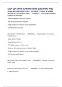 CSEP-CEP EXAM ELABORATIONS QUESTIONS AND VERIFIED ANSWERS 2025 UPDATE &vert; 100&percnt; SOLVED