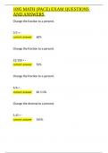 1095 MATH &lpar;PACE&rpar; EXAM QUESTIONS AND ANSWERS&period;docx