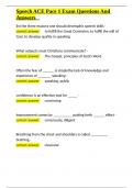 Speech ACE Pace 1 Exam Questions And Answers&period;docx