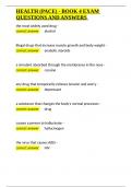 HEALTH &lpar;PACE&rpar; - BOOK 4 EXAM QUESTIONS AND ANSWERS&period;docx