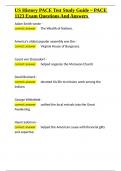US History PACE Test Study Guide - PACE 1123 Exam Questions And Answers&period;docx