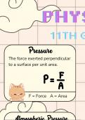 Physics &ndash; 11th Grade &ndash; Hydrodynamics and Pressure Concepts &ndash; Complete Theory Summary