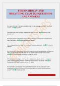 FISDAP AIRWAY AND BREATHING EXAM 2025 QUESTIONS AND ANSWERS